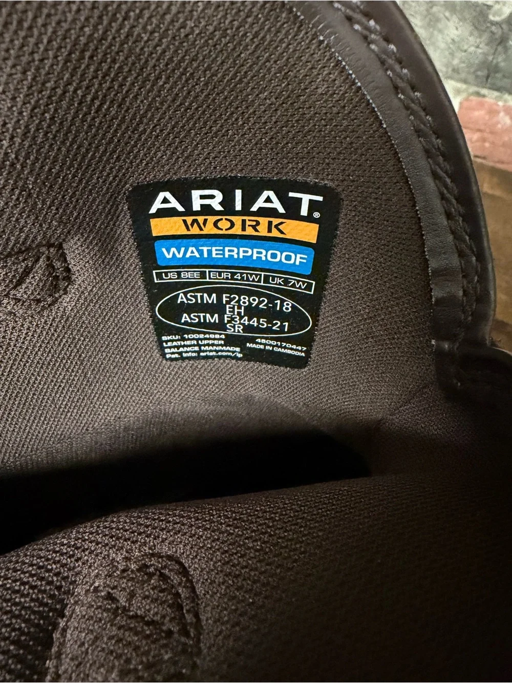 Ariat sturdy brown